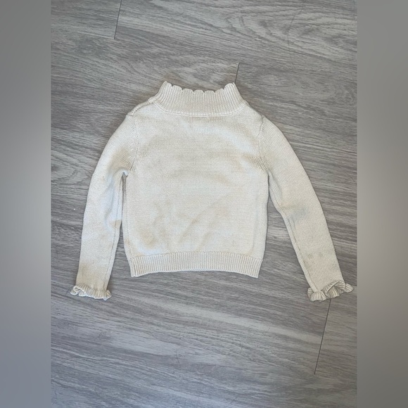 Cynthia rowley kids cream reindeer floral crewneck sweater - Picture 4 of 4